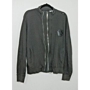 Blac Label Hoodie Sweat Jacket Mens‎ Size X-Large  Gray Double Zipper